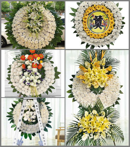 湖北孝感市安陆市陈店乡花圈速递